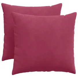 vidaXL Sofakissen 50 x 50 cm Weinrot