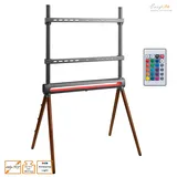 Easy Life EasyLife - Design STAFFELEI 4-Bein TV Stativ mit LED Ambiente Beleuchtung bis 70'' Zoll & 40 kg Fernseher / Monitor