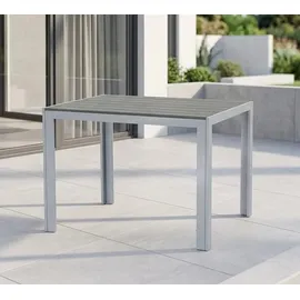 Gardissimo Soul Gartentisch 120 x 70 x 75 cm Silber