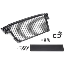 Frontgrill schwarz Sport mit Kennzeichenhalter passend für Audi A4 B8 8K