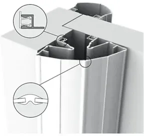 ELLEN Finprotect Plus 90120 z. schrauben KF silber, L 1930mm