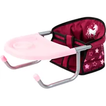 Bayer Puppenzubehör Tischsitz Einhorn Bordeaux Unicorn 65823AA