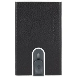 Piquadro Modus Kreditkartenetui RFID Schutz Leder 6 cm black Schwarz Herren 