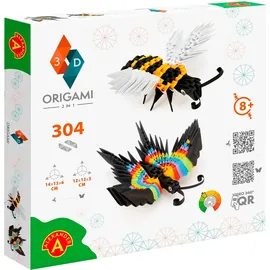 Invento ORIGAMI 3D Biene und Schmetterling Bastelset