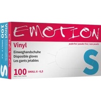 Efalock Emotion Vinyl Handschuhe puderfrei naturweiß S