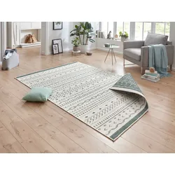 Teppich »Kuba Wendeteppich«, rechteckig, 5 mm Höhe, In-& Outdoor, Wetterfest, Balkon, Läufer, Wohnzimmer, Wasserfest, 89222023-3 grün 5 mm