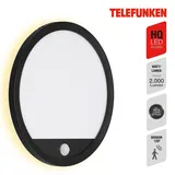 Telefunken LED Außenleuchte Nizza Sensor Backlight Effekt schwarz 4,5 cm