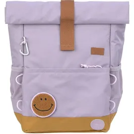 Lässig Kinderrucksack mit Brustgurt Freizeitrucksack wasserabweisend, 15 Liter/Medium Rolltop Backpack lilac