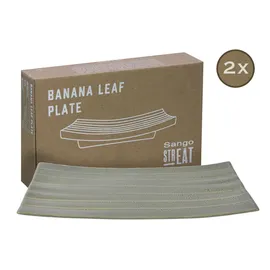 CreaTable 33981, Serie Street Food, Geschirrset, Street Banana Leaf 2 teilig