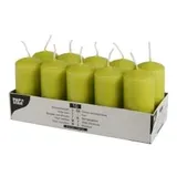Papstar Stumpenkerzen 9 x 4 cm 10 St. kiwi