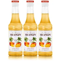 Monin Mango Sirup 250 ml - Für Cocktail und Kaffee (3er Pack)