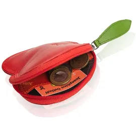 Josephine Osthoff Handtaschen-Manufaktur Josephine Osthoff Geldbörse Apfel Portemonnaie rot/grün