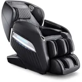Aspria Massagesessel 12 Massageprogramm, 24 Airbags Shiatsu Zero-Gravity elektrischer Massagestuhl mit Wärmefunktion, bionischen Massagetechniken, USB, Bluetooth (Schwarz mit Aufbauservice)
