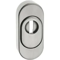 Edi Schlüsselrosette oval Silber
