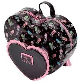 Loungefly Lucys Tattoo Doppeltes Herz Rucksack Schwarz