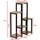 [en.casa] Pflanzregal Rosenholm 6 Ablagen 60 x 30 cm Schwarz