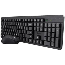 Trust Ody II Stilles kabelloses Tastatur-Maus-Set - Schwarz DE