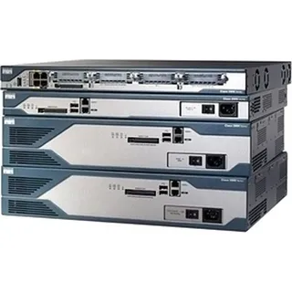 Cisco 2811, 10, 100 Mbit/Sek, Ethernet (RJ-45), IOS, 128-bit AES, 192-bit AES, 256-bit AES, 3DES, DES, 1U, Blau, Edelstahl - Blau/Silber