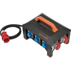 professionalLINE Gummi-Stromverteiler BSV 5-32A FI 2m H07RN-F 5G6,0 CEE32A+2x16A, 6x230V