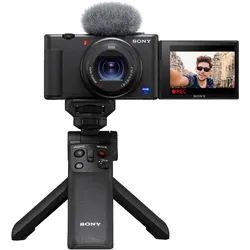 Sony Kompaktkamera ZV-1 + GP-VPT2BT Bluetooth Vlogging Griff | ✔️ 5 Jahre Garantie