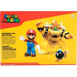 Jakks Pacific Super Mario 4 Inch Mario vs. Bowser Figure Set