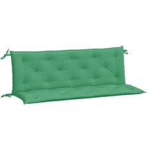 vidaXL Bankauflage 150 x 50 x 7 cm grün 2 St.