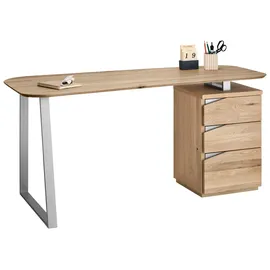vogl möbelfabrik Schreibtisch »Erik«, mit Schweizer Kante, teilmassiv, Breite 150 cm, Made in Germany