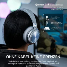 Corsair Virtuoso MAX Wireless Gaming-Headset Silber