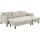 Atlantic Home Collection Hocker Rekvik 133 x 42 x 63 cm Beige