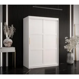 abiks möbel Schwebetürenschrank RAMIRO 120 x 200 x 62 cm Weiß