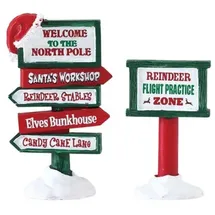 Lemax North Pole Signs Set Of 2 Art.-nr. 74325