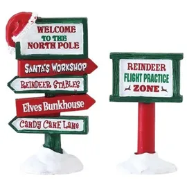 Lemax North Pole Signs Set Of 2 Art.-nr. 74325