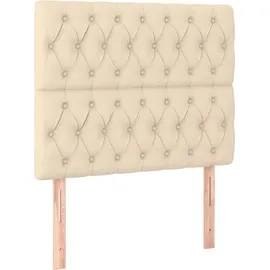 vidaXL Boxspringbett 90 x 200 cm Creme