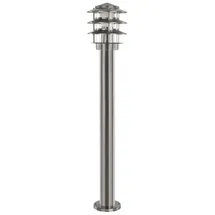 Grafner Wegeleuchte Edelstahl 80,0 cm ohne Leuchtmittel silber