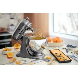 KitchenAid Artisan 5KSM175 Medallion Silber Glasset mit Glasschüssel