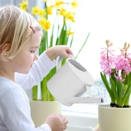 Relaxdays Gießkanne 1,3 Liter weiß