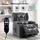 COMHOMA Massagesessel mit Aufstehhilfe Stoff 83 x 100 x 75 cm Grau elektrisch