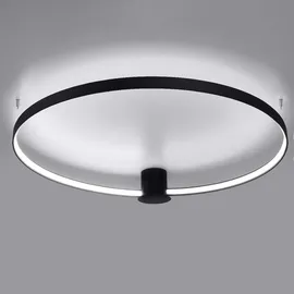 Sollux Lighting Deckenlampe Deckenleuchte Designlampe LED Ring Schlafzimmerleuchte schwarz 110cm