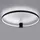 Sollux Lighting Deckenlampe Deckenleuchte Designlampe LED Ring Schlafzimmerleuchte schwarz 110cm
