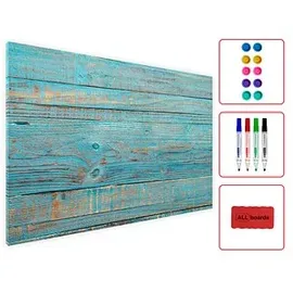 ALLboards Memoboard 90 x 60 cm Blau