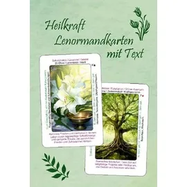 Angelina Schulze Verlag Heilkraft Lenormandkarten mit Text
