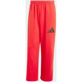 adidas Essentials Wide Leg 3 Bar Logo Hose Pure Ruby/Black XS