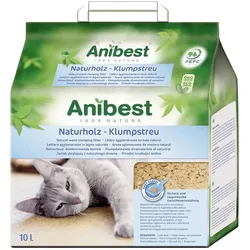 JRS Cat’s Best Anibest ECO natürliche klumpende Holzstreu 10 l (4,5 kg)