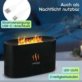 ideoon home Aroma Diffuser 18 cm schwarz