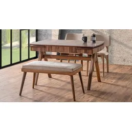 aea Esszimmer Set Hocker Hochwertig Garnitur Tisch 2x Stühle Design Modern Möbel