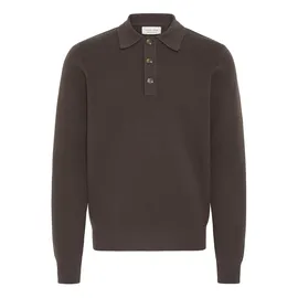 CASUAL FRIDAY Longsleeve CASUAL FRIDAY "Strickpullover CFAbel", Herren, Gr. S, braun (demitasse), Obermaterial: 39% Baumwolle CO. 34% Polyester PES. 27% Viskose CV., Shirts