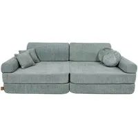 MeowBaby Kindersofa,, Waldgrün, Textil, 160x24x80 cm, Kinder- & Jugendzimmer, Kindermöbel, Kindersitzmöbel & -tische, Kindersessel & -sofas