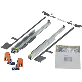 vasalat Blum Movento Tip-on 760h Schubladenschienen, 400mm Vollauszug 40kg, 1 Paar inkl. Kupplung und Seitenstabilisierungs-set - Auszug