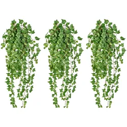 CREATIV green künstliche Pflanze Engl. Mini-Efeuranke ca 90 cm, 3er Set