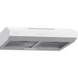 Klarstein Contempo 60 Unterbau-Dunstabzugshaube 60cm 200m3/h LED Edelstahl Acryl Weiß